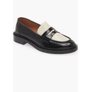 Madewell The Vernon Loafer Black and Cream Loafers
